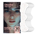 Glitter Freckles Face Tattoo, 30PCS Rose Gold Body Glitter Temporary Tattoos Sparkle Patches for Women, Waterproof Fake Freckles,Festival Rave Outfits Festival Decorations (Rose Gold)