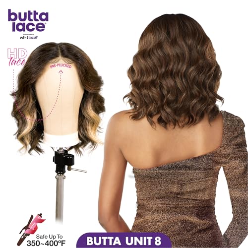 Sensationnel Butta Lace Wig Unit 8 Dark Brown - HD Lace, Pre-Plucked, Synthetic Hair