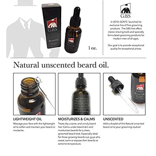 G.B.S Beard Care Razor kit, Beard Oil, Beard Brush, Sandalwood Beard Balm, Barber Scissors, Dressing Comb, MCT Mustache Comb and Razor Shavette Blades