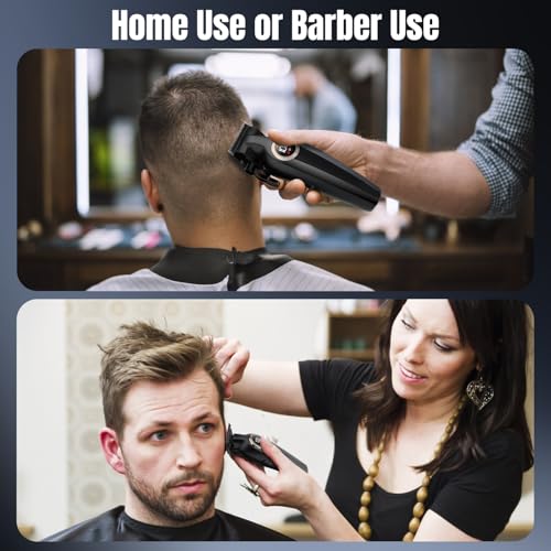 Cordless Hair Clippers for Men with LED Display - Professional Trimmer Set Black1