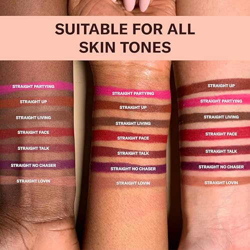 The Lip Bar - Lip Liner, Straight Living (Deep Brown) - High Pigment & Super Creamy - Smudge Proof & Water Resistant - Jojoba Oil, Aloe Vera, Coconut Oil, & Vitamin E - Vegan & Cruelty Free - .042 oz