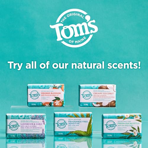 Tom's of Maine Natural Fragrance-Free Beauty Bar Soap - 5 oz Pack of 6