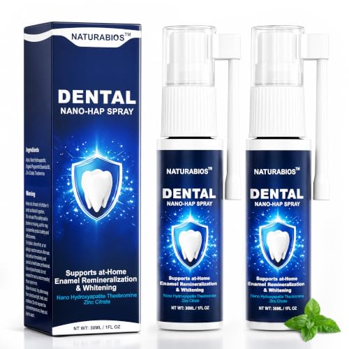 Nano Hydroxyapatite Tooth Spray 2-Pack 1 Ounce Enamel Repair & Cavity Protection