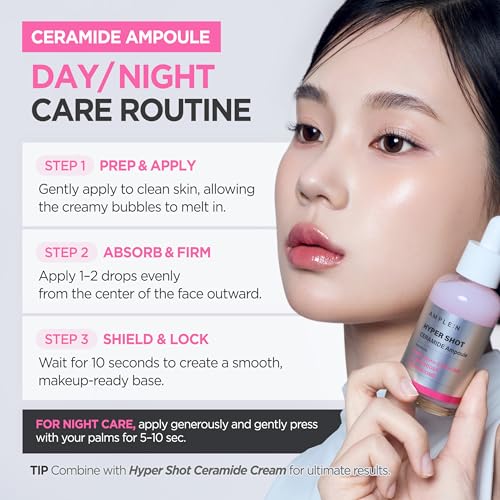 Ceramide Ampoule for Dry Skin Barrier - 2.7 Fl Oz, Hydrating Serum with 5 Ceramides & Cholesterol - Pack of 1
