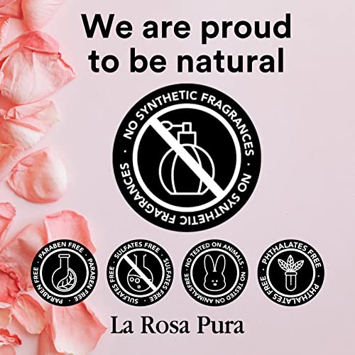 Unique Touch La Rosa Pura Essential Rose Oil Aromatherapy Relaxing and Moisturizing Rose Oil Anti-Aging Effect for Face, Skin, Hair 30ml 1.01fl.oz