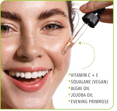 Lemyn Organics Hydrate & Glow Face Oil 0.5 Fl Oz Vitamin C & E Serum - Natural, Handcrafted in CA