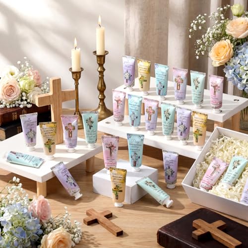 72 Pcs Christian Hand Cream Gift Set for Women - Religious Bible Verse Moisturizers