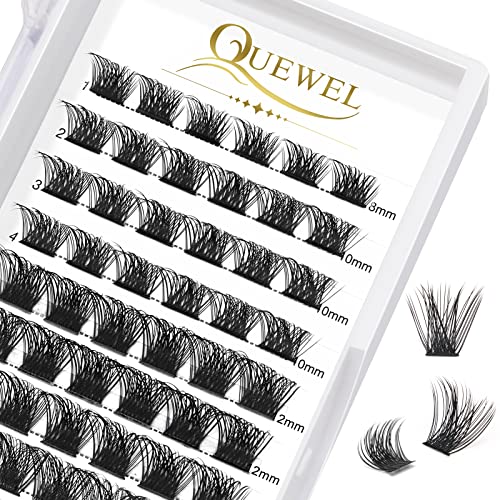 Cluster Lashes 240Pcs Individual Lashes 10D+20D D Curl Mix8-14mm & Cluster Lashes 72 Pcs Wide Stem Individual Lashes C/D Curl 8-16mm