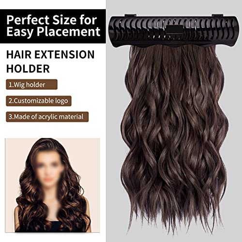 Hair Extension Holder Caddy for Clip-Ins Tape-In Micro Bundles & Sew-In Wefts