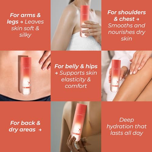 ABERA Body Oil ? Deep Hydration & Skin Elasticity Booster with Sunflower, Jojoba & Safflower Oils ? Nourishing & Firming Body Moisturizer for Dry, Rough Skin (5 fl oz)