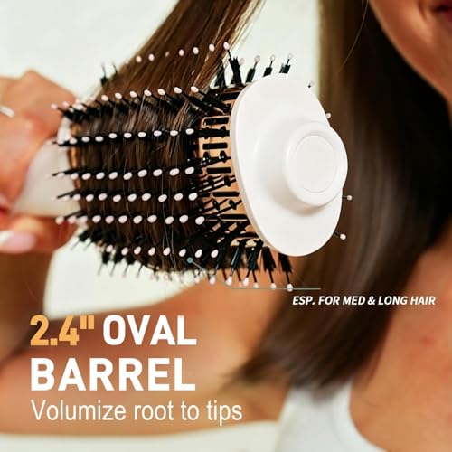 DISSTAR Hot Air Blow Dryer Brush with Ionic Technology, Fast Styling & Volumizing