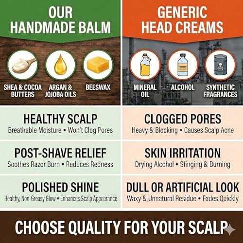 Beard Brothas Bald Head Balm Moisturizer - Fragrance-Free, 2 oz