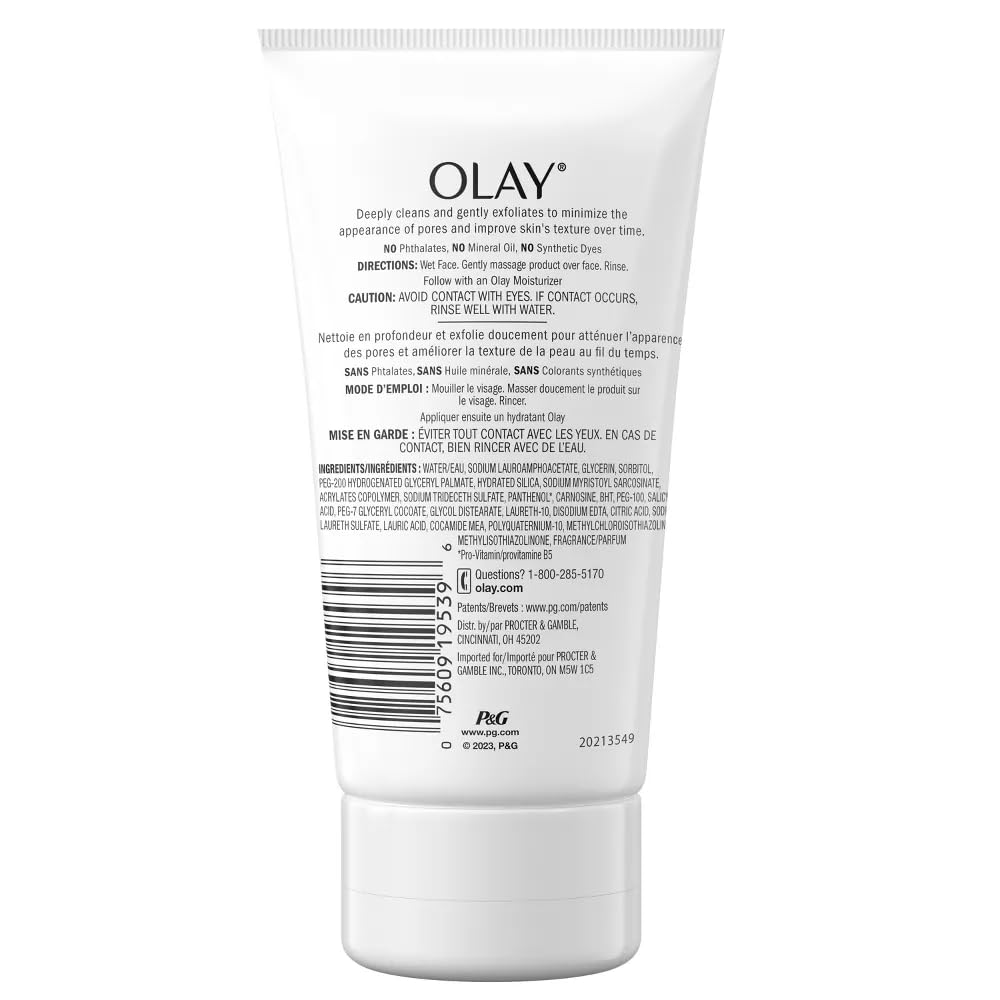 Olay Regenerist Detoxifying Pore Scrub 5 Ounce Tube (150ml) (2 Pack)
