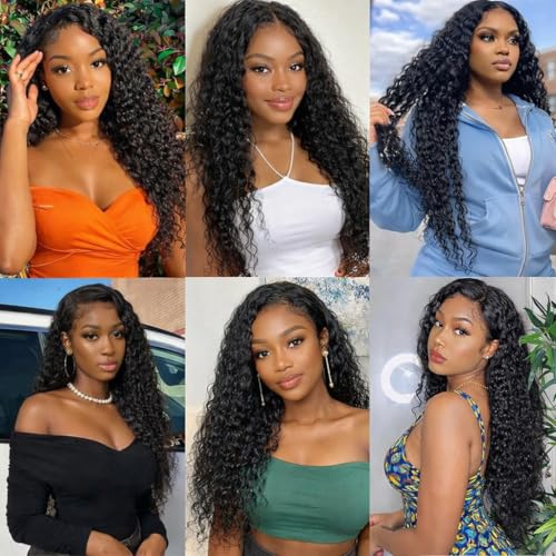 Blonde #1B Water Wave Human Hair Bundles 10 12 14 Inch - 3 Pack Variation