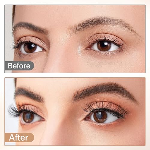 Self-Adhesive Cluster Eyelash Extensions, Dolly, Glue-Free, Pre-Bond Technology, Quick Press-on Application, DIY False Lashes