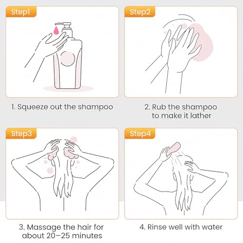 KAISASA Hair Dye Shampoo 3-in-1 for Gray Hair, Women & Men, Chestnut Brown