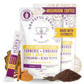 Grateful Earth Instant Mushroom Coffee with Lion's Mane (2 Bags, 40 Ct) – 40 Single-Serve Sticks