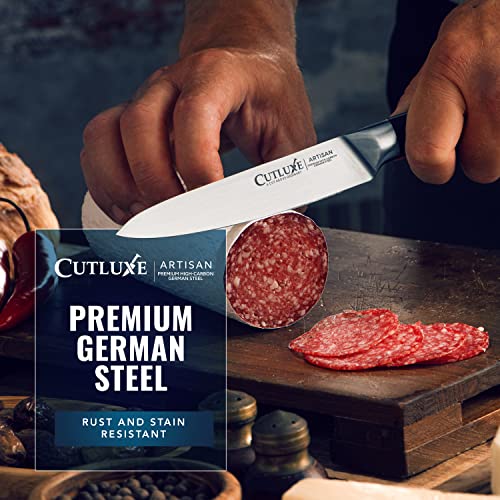 Cutluxe 3-Piece Chef Knife Set - Razor Sharp German Steel, Full Tang Ergonomic Design