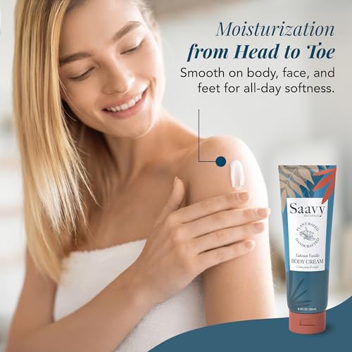 Deeply Hydrating Body Cream with Shea Butter - Tahitian Vanilla, 8.5 Fl Oz, Pack of 2