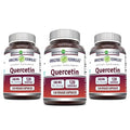 Amazing Formulas Quercetin 500mg Veggie Capsules Supplement | Non-GMO | Gluten Free | Supports Overall Health & Well Being (120 Count | 3 Pack)
