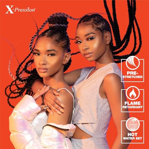 Pre-Stretched Synthetic Braiding Hair Extensions - Copper Red, 48 Inch