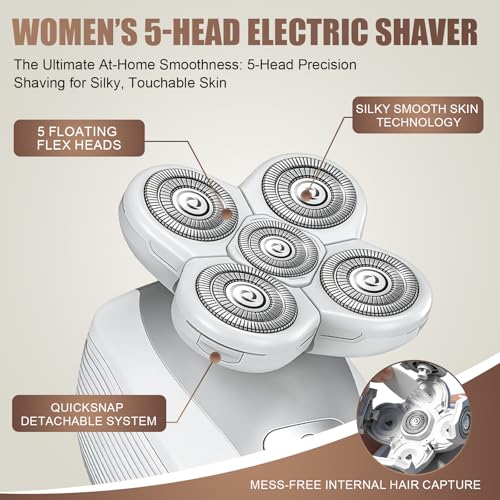 White 5 Head Shaver Replacement Blades for Freebird FlexSeries Women - 3 Pack