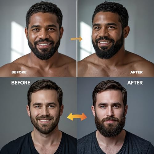 Saramani Beard Grooming Kit for Men ? 30ml Sandalwood Beard Oil + Wooden Beard Comb with Vegan Leather Case ? Natural Beard Care for Growth, Softening & Conditioning