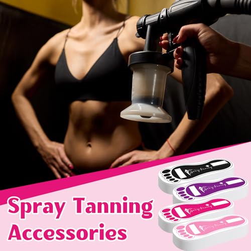 Disposable Spray Tanning Feet Pads Bulk - Colorful, 120 Pairs, Non-Slip, 11 Inch