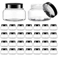 8oz Clear Plastic Body Scrub Jars with Leak-Proof Lids - 30 Pack