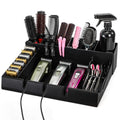 Hedume Hair Salon Styling Tools Organizer with Anti-Slip Mat, Detachable Multifunctional Stylist Tool Tray Organizer for Hair Brush, Combs, Clips, Scissor, Shaver, Clippers, Trimmers & Other Tools