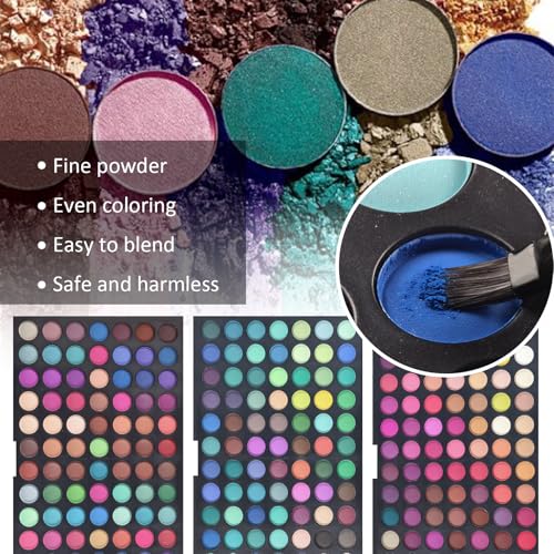 Pure Vie 252-Color Eyeshadow Palette - Matte & Shimmer Blendable Eye Makeup Set