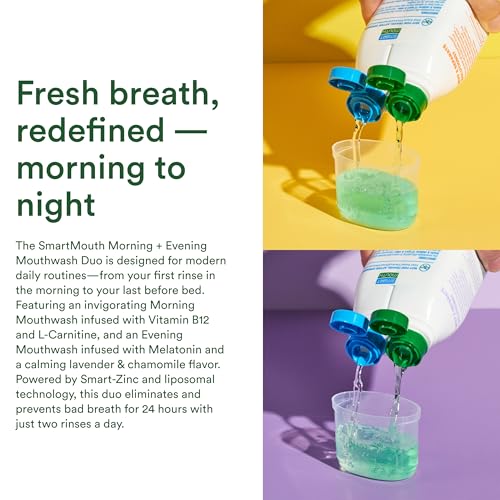 Morning B12 & Evening Melatonin Mouthwash Bundle for Fresh Breath