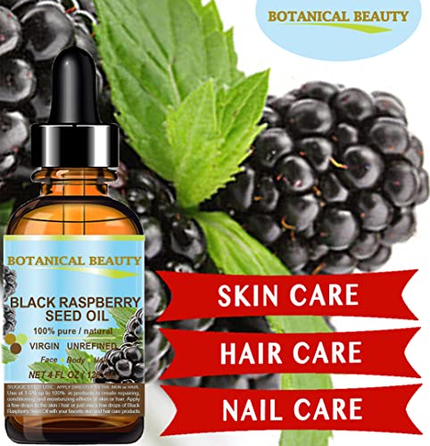 Black Raspberry Seed Oil - Pure Natural Cold Pressed Face, Skin, Hair, Lip & Nail Care (2 Fl Oz) - Undiluted Virgin Oil
