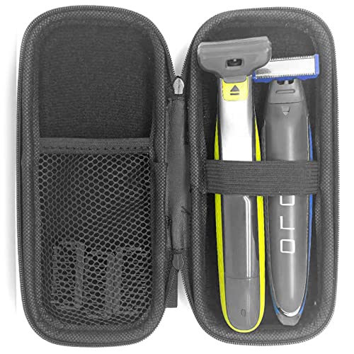LinMei Hard Storage Travel Case Compatible for Micro Touch Solo Full Body Trimmer and Shaver - Sturdy and Protective (Case & 2 Brush Only)
