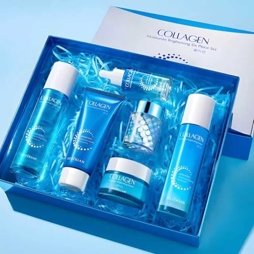 Hydrating Collagen Skin Care Set for Teens & Women - 6-Piece Face Care Kit