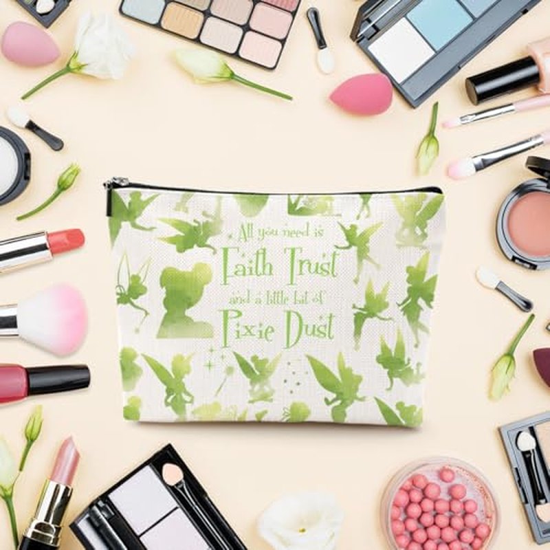 LONGXIN Bell Cosmetic Make up Bag Fairytale Fans Gift Bell Merchandise Makeup Zipper Pouch Bag