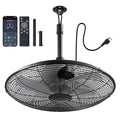 Outdoor Ceiling Fan 20 Inch IP65 Waterproof with Remote & App Control - Black