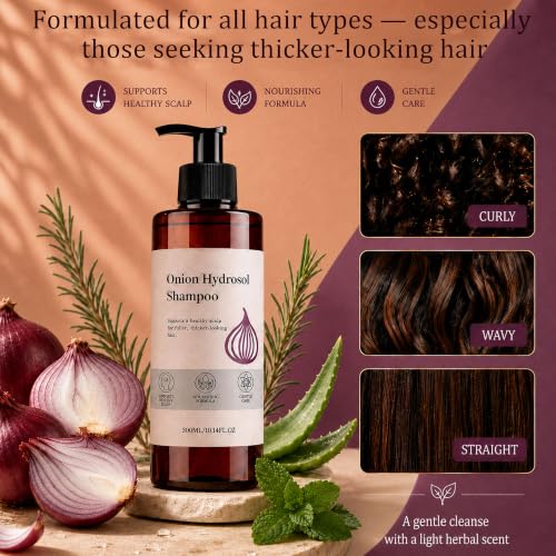 Miracle TQ Onion Hair Growth Shampoo with Biotin & Rosemary - Thinning & Loss Control, 10.14oz