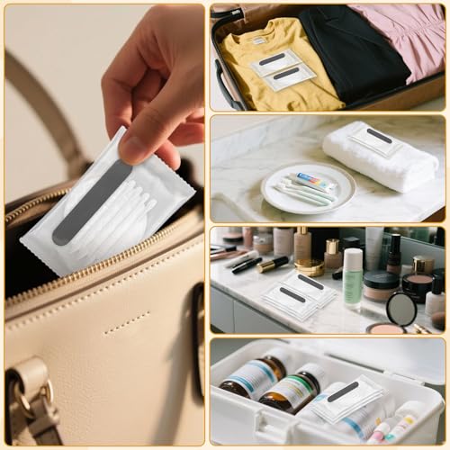 Bulk Hotel Travel Hygiene Kit with Cotton Pads & Swabs - 200 Sets - Disposable & Individually Wrapped - Hospitality & Homeless Care Supplies
