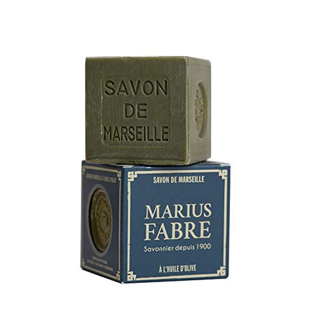 Marseille Soap with 72% Olive Oil - Marius Fabre, 2 x 400g Bars for Moisturizing