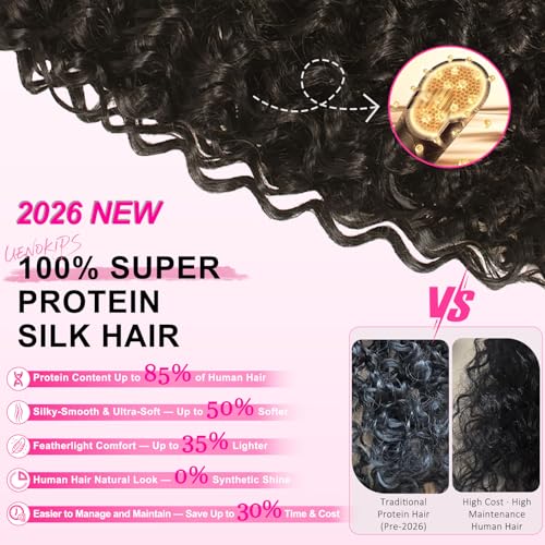 22 Inch Curly Clip-In Hair Extensions - Pack of 6 Dark Brown #4
