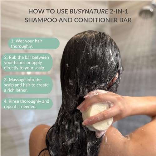 Castor Oil 2-in-1 Shampoo and Conditioner Bar for Nourishing Hair Repair
