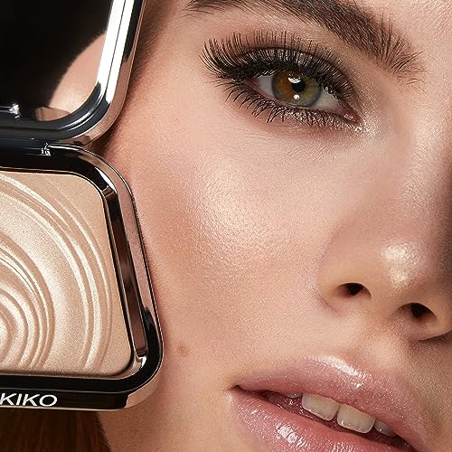 KIKO Milano Glow Fusion Intense Powder Highlighter 01 Champagne - Radiant Face Makeup