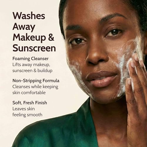 Infuse Non-Stripping Cleanser for Mature Skin, Hydrating Cleanser Face Wash, Gentle Facial Cleanser with Hyaluronic Acid and Peptides, Makeup Removing Face Wash for Dry and Sensitive Skin