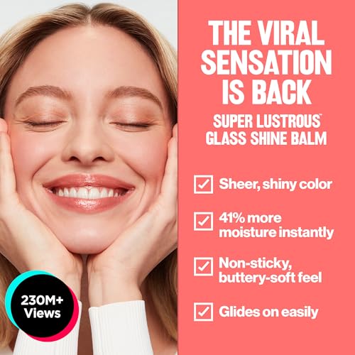 Revlon Super Lustrous Glass Shine Balm Gift Set Multicolor - Hydrating Lip Gloss & Balm