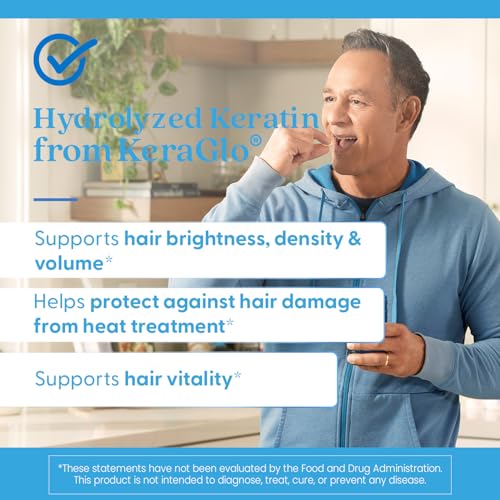 Doctors Best Hydrolyzed Keratin, Supports Hair Strength & Hydration, Non-GMO, Gluten Free, Soy Free 60 Veggie Caps