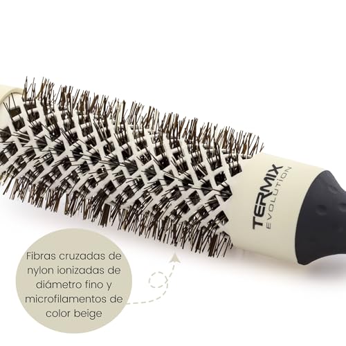 Termix Evolution Soft 28mm Hairbrush for Thin Hair with Ionized Bristles