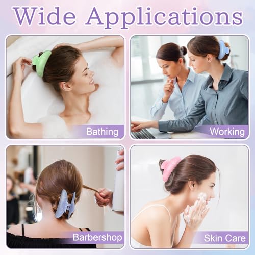 Large Non-Slip Acrylic Hair Claw Clips Set - Bulk 14 Pack for Women & Girls