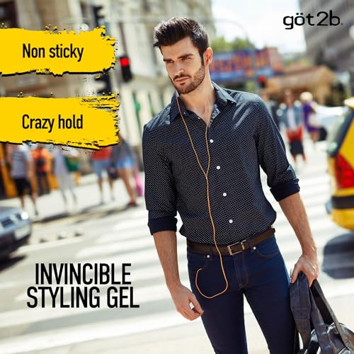 Got2b Ultra Glued Invincible Styling Hair Gel,1.25 oz (Pack of 24)