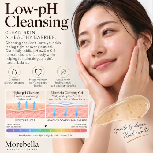 Morebella Hypoallergenic Low pH Facial Cleanser for Oily & Sensitive Skin